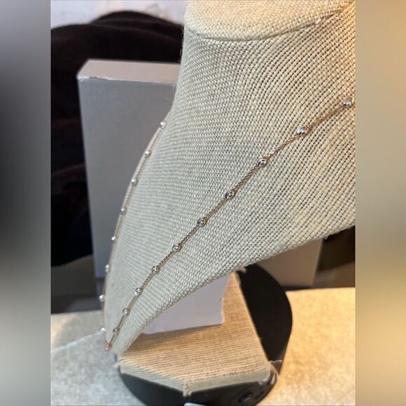 24” Multi Tone Gold Over 925 Italian Sterling Silver Moon Cut Necklace - Picture 13 of 16